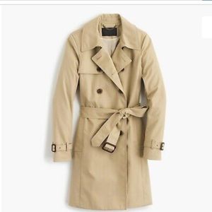 JCrew Collection Icon Trench Coat Khaki Jacket 🧥